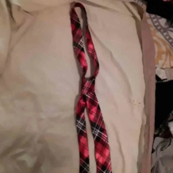 Plaid skirt & tie - Picture 4 of 5
